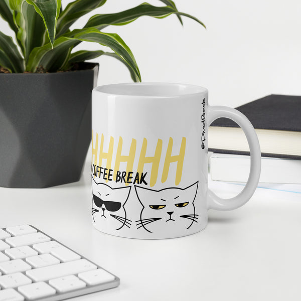 Coffee Break Cat Mug